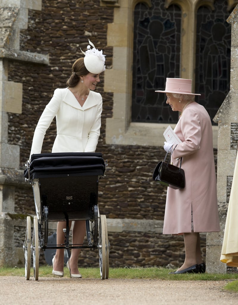 Kate Middleton, at 5'9", stands above Queen Elizabeth II.