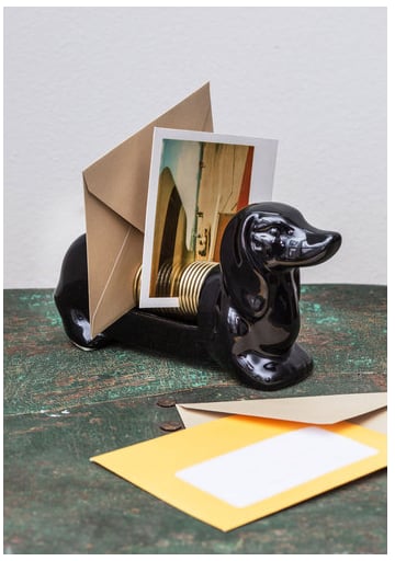 Dachsund Letter Holder