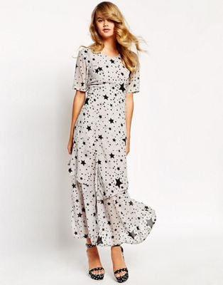 Sister Jane Galaxy Maxi Dress in Star Print