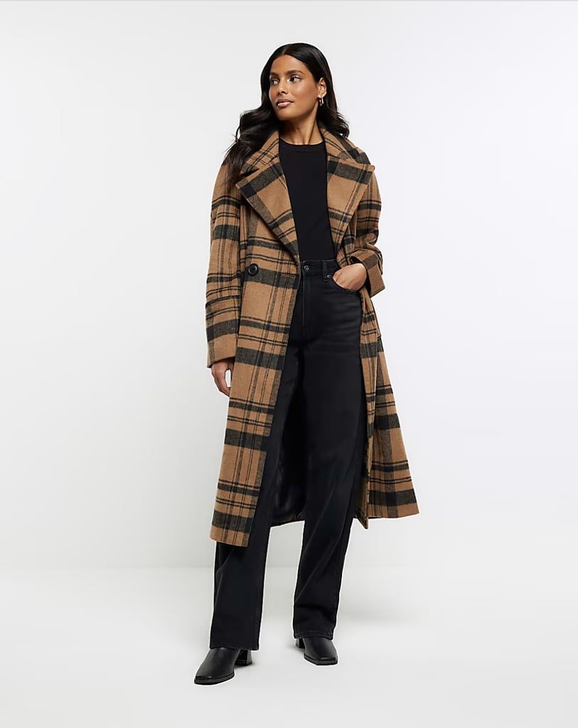 Best Checked Winter Coats: River Island