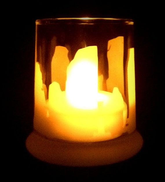 Outlander Standing Stones Etched Glass Candle Holder ($10)