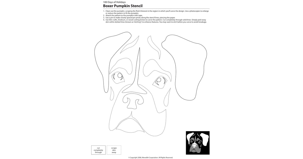Downloadable Dog Breed Pumpkin Stencils POPSUGAR Pets Photo 9