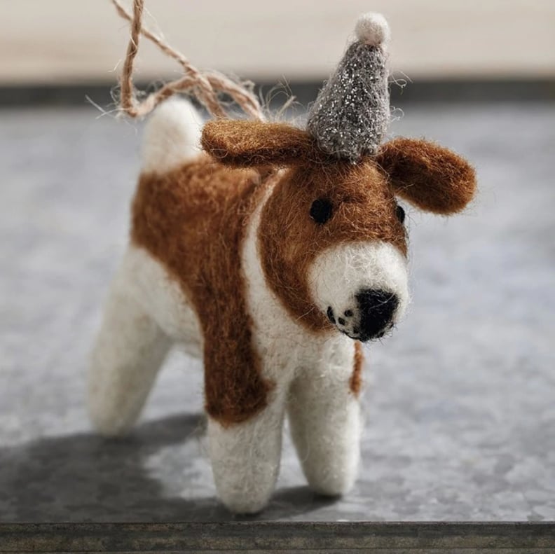 Alfie Beagle With Hat Christmas Ornament