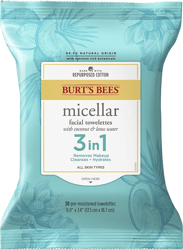 Burt's Bees 3in1 Facial Cleanser Towelettes and Makeup Remover Wipes