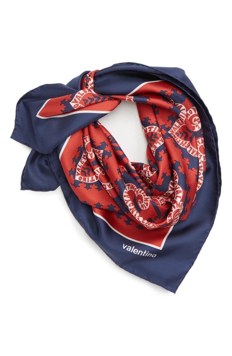 Valentino Mini Silk Bandana Scarf