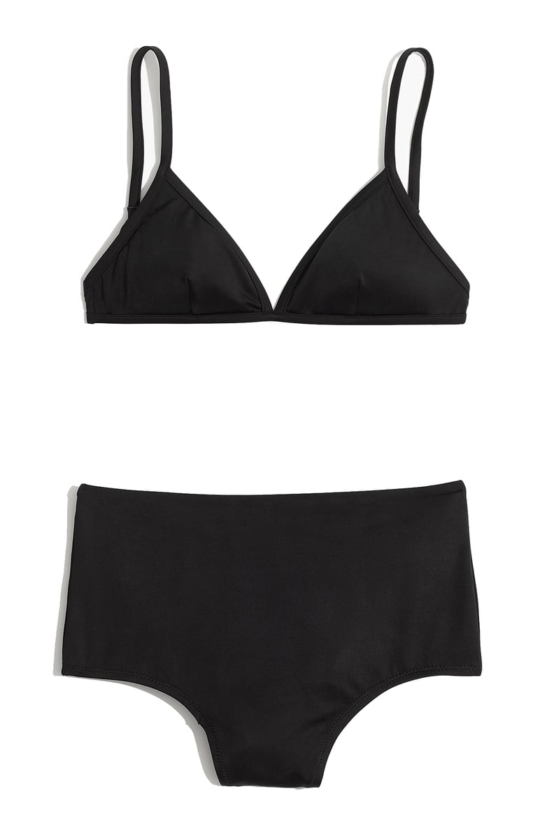 Madewell Second Wave Bralette Bikini Top and Madewell Second Wave Retro High-Waisted Bikini Bottom