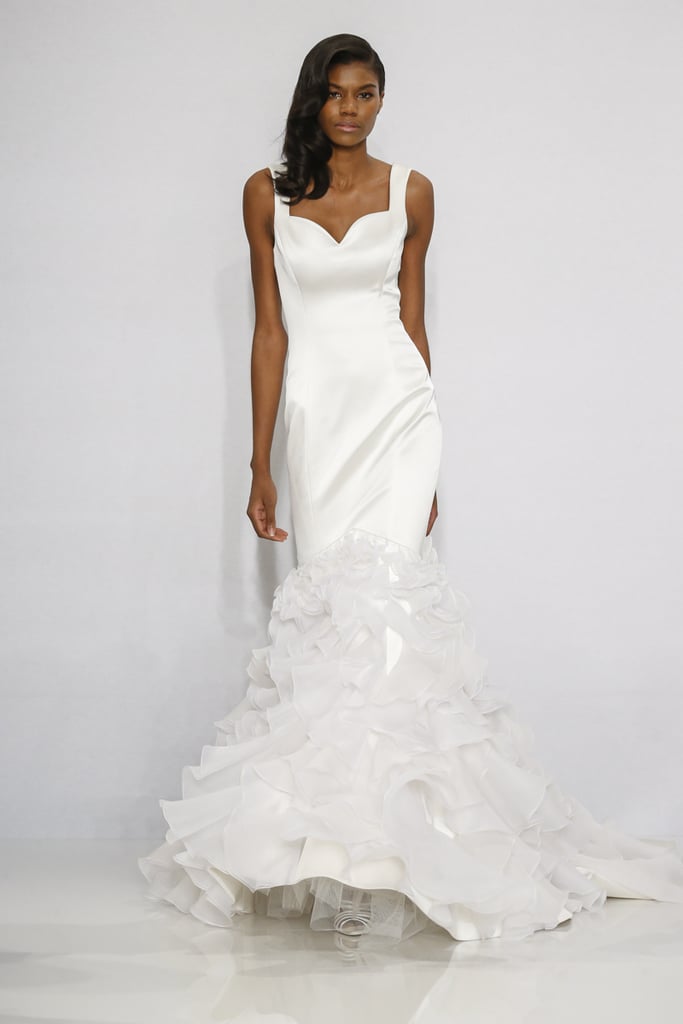 Cascading ruffle mermaid gown.