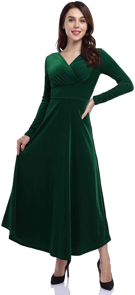 Leadingstar Velvet Holiday Party Dress | Best Winter Dresses on Amazon ...