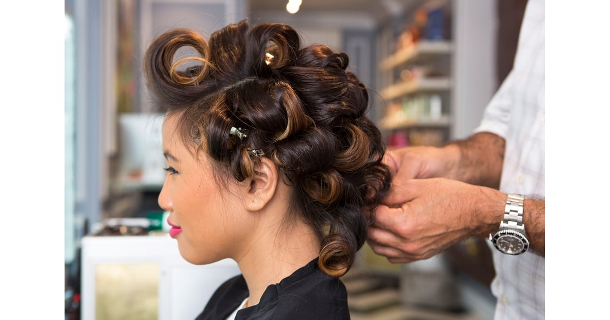 Continue curling your entire head and secure each section with duck