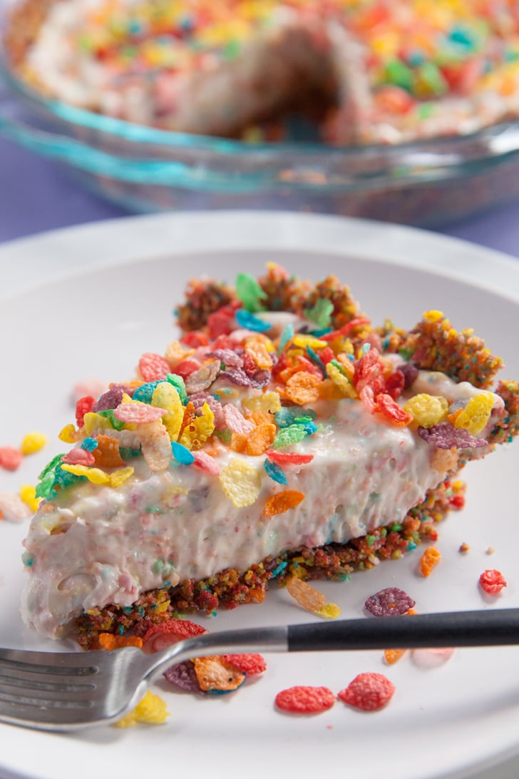 Fruity Pebbles No-Bake Cheesecake