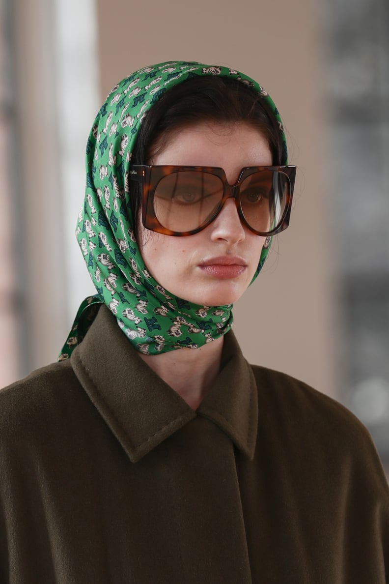 The Babushka Scarf Trend: Max Mara Autumn 2021