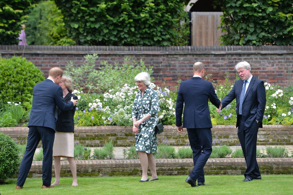 Prince Harry and Prince William Greet Princess Diana's Siblings