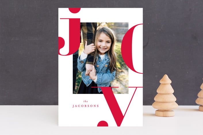 Graphic Joy Card from Minted ($1-$3 per card)