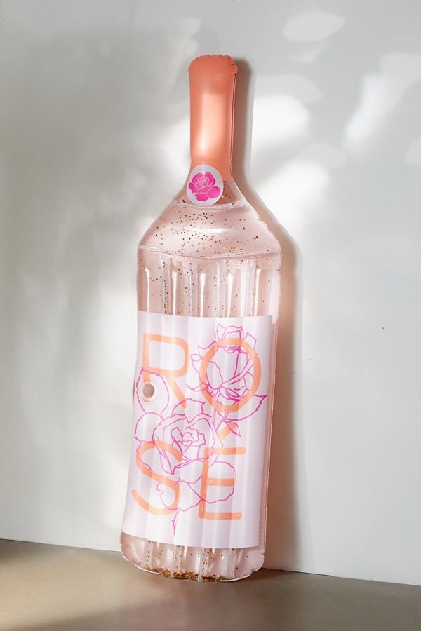 Glitter Rosé Pool Float