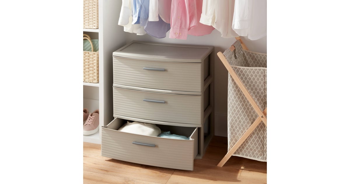 For Clothes and Shoes Brightroom 3Drawer Wide Tower Best Organizers