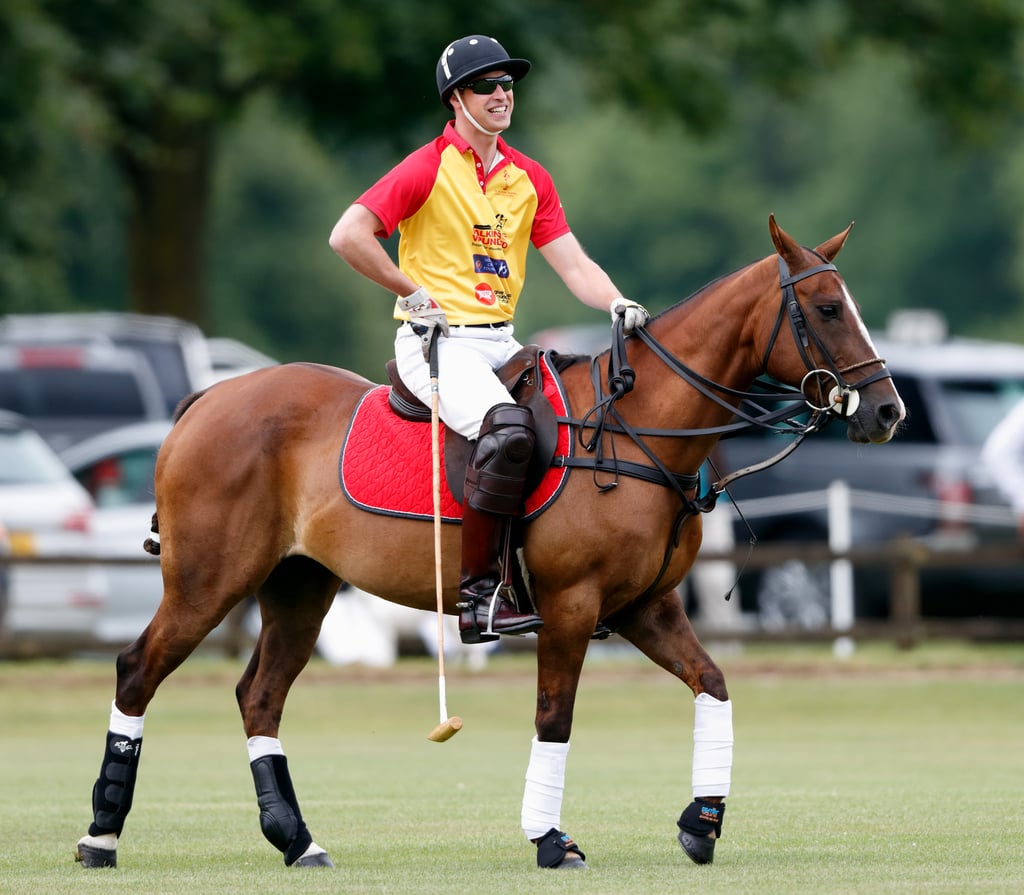 William and Harry at Polo Charity Match in England July 2017