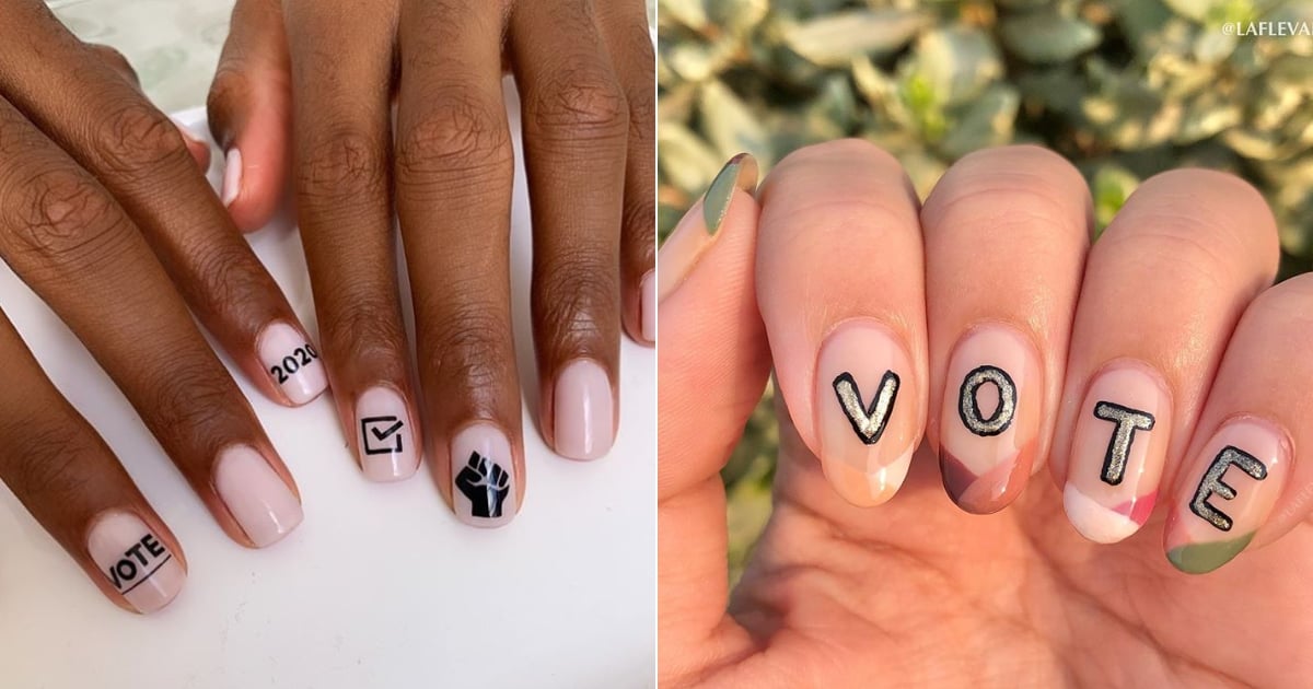 Vote Themed Nail Art to Wear For the Election 2020 POPSUGAR Beauty