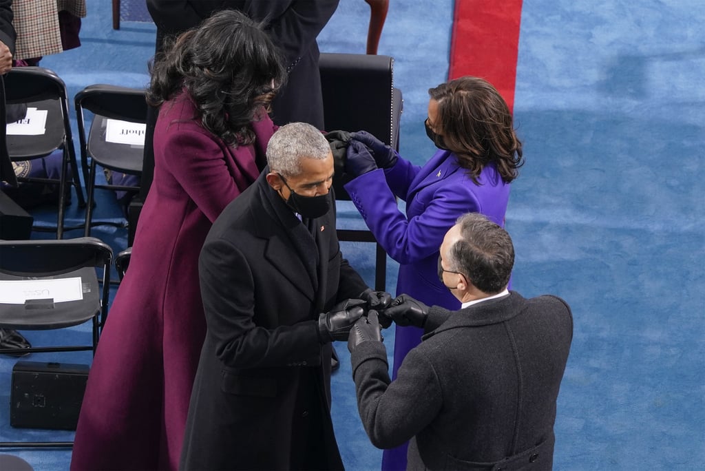A Double Bump From Michelle Obama, Kamala Harris, Barack Obama, and Doug Emhoff