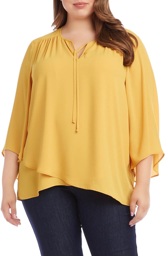 Karen Kane Crossover Crepe Top