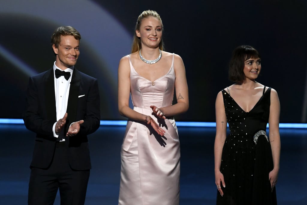 Alfie Allen, Sophie Turner, and Maisie Williams at the 2019 Emmys