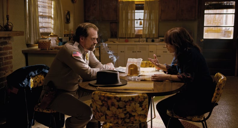 STRANGER THINGS, l-r: David Harbour, Winona Ryder in 'Chapter Two: Trick or Treat, Freak' (Season 2, Episode 2, aired October 27, 2017). Netflix/courtesy Everett Collection