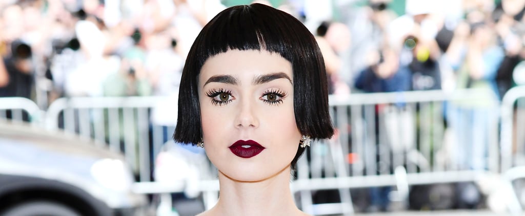 Lily Collins Hair and Makeup at the 2017 Met Gala