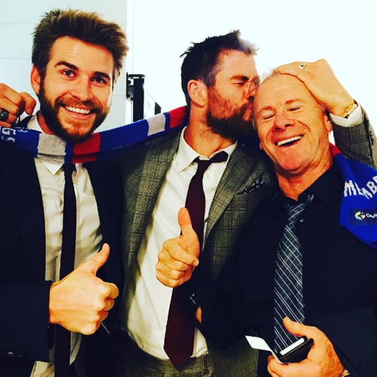 Chris and Liam Hemsworth at AFL Grand Final October 2016