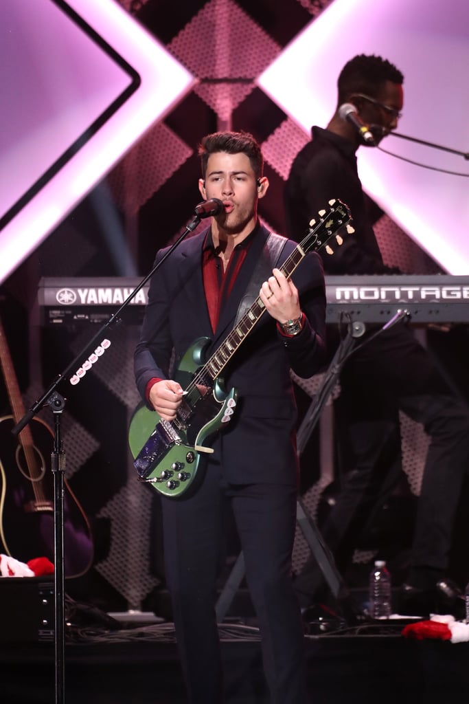 Nick Jonas at iHeartRadio's Jingle Ball in NYC