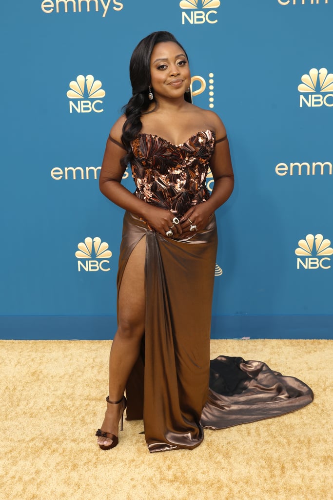Quinta Brunson Shines in a Custom Gown at the Emmys