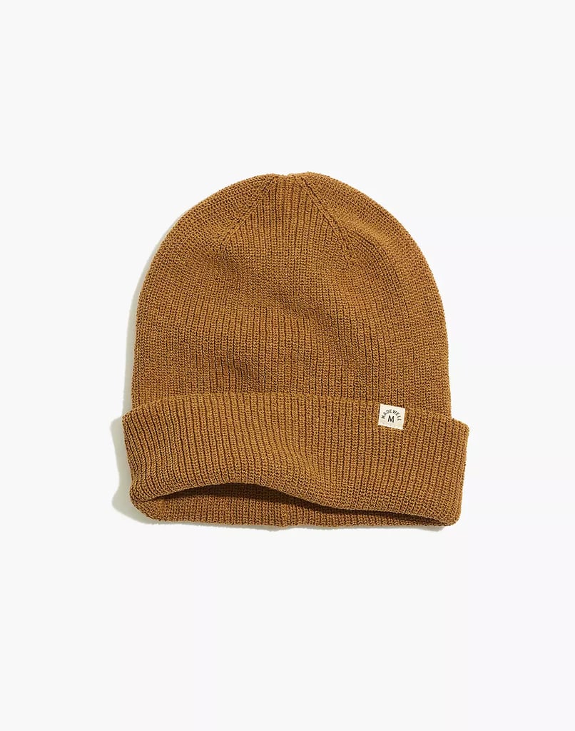 For an Eco-Friendly Beanie: Recycled Cotton Cuffed Beanie