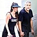 George and Amal Clooney Holding Hands After Tennis Pictures