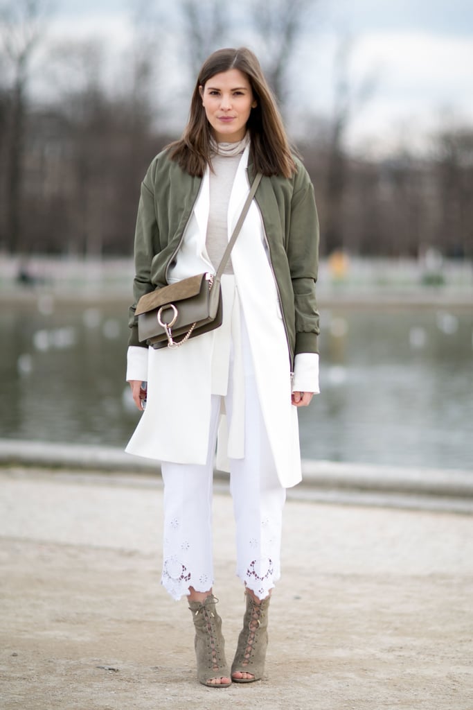 Add interest to a monochromatic look with layers.