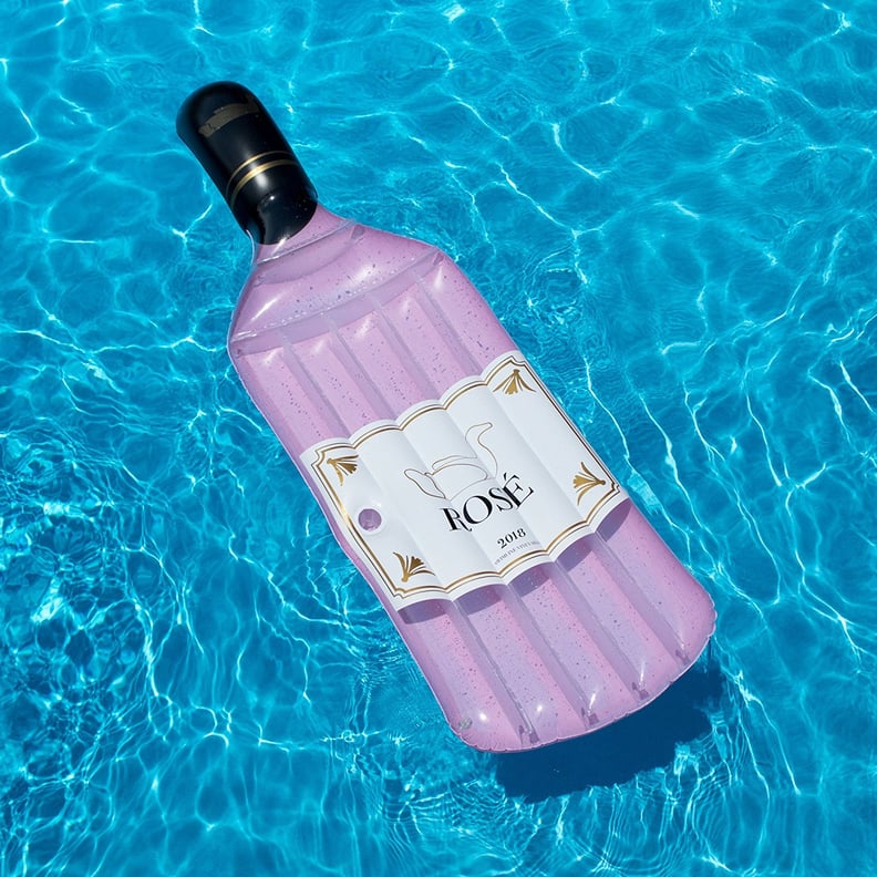 Rosé Wine-Bottle Float