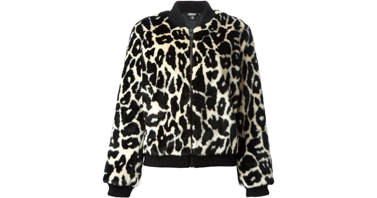 DKNY Fur Printed Bomber Jacket | Bomber Jackets For Fall | POPSUGAR ...
