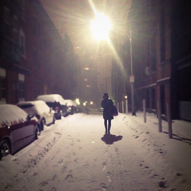 Temperatures dropped as night fell in Boston. 
Source: Instagram user allamerjc