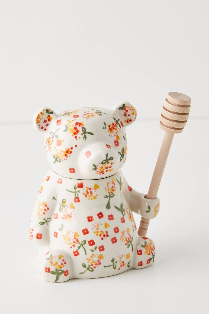 Floral Bear Honey Pot Best New Spring Home Decor From Anthropologie Popsugar Home Photo 14 