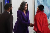 Michelle Obama’s Suit on Black-ish Is a Subtle Homage to Her 2021 Inauguration Day Look