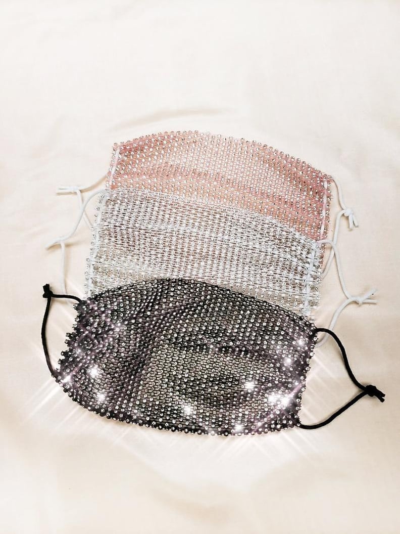 Rhinestone Face Mask