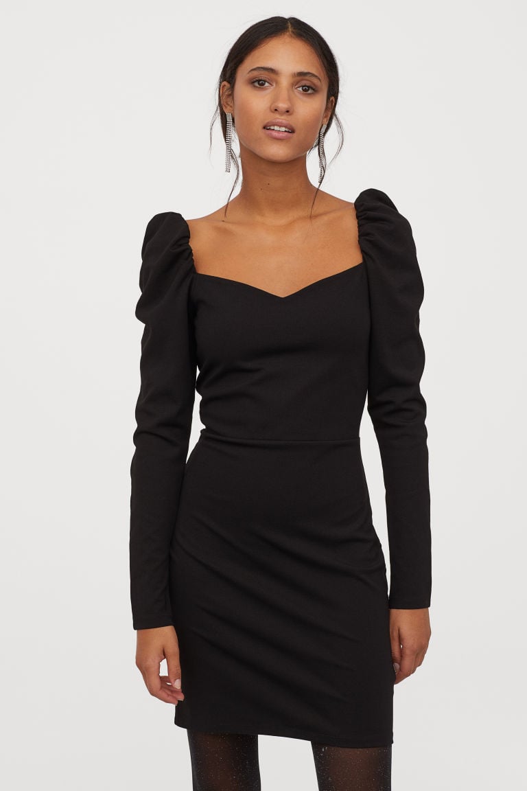 H&M Puff-Sleeved Dress