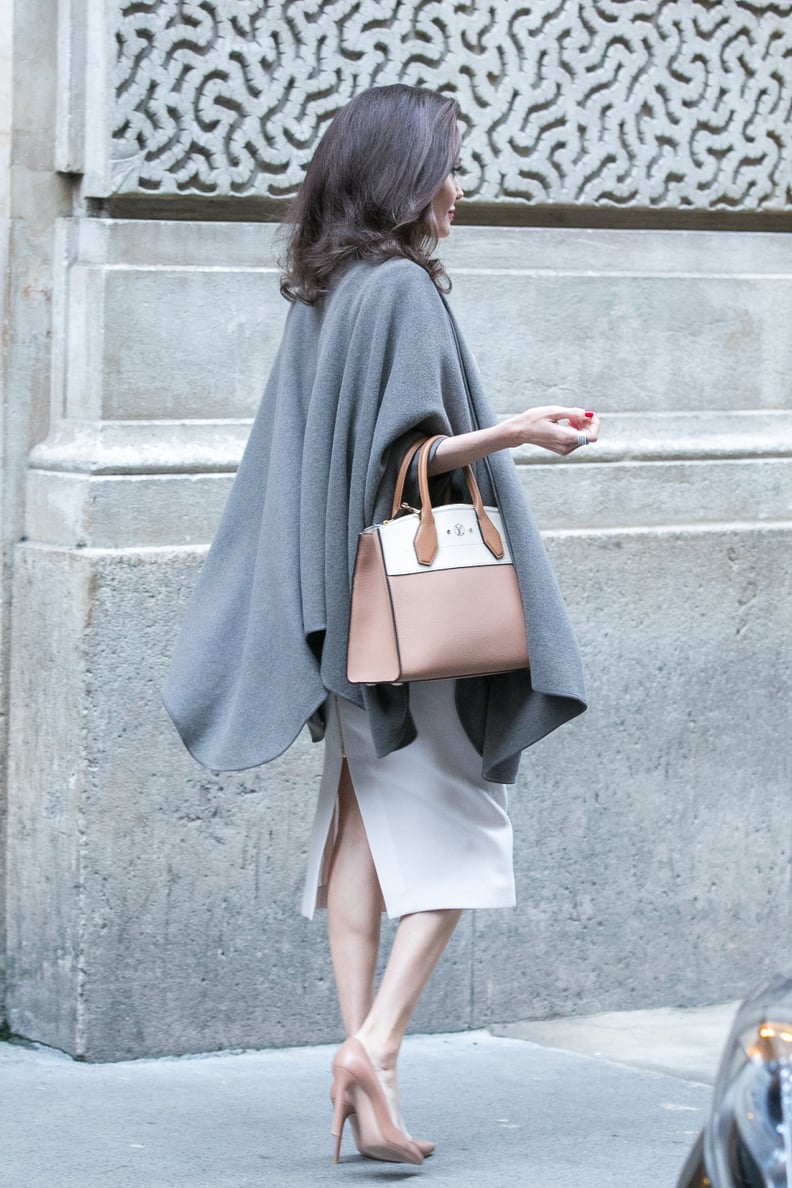 Louis Vuitton Kimono Monogram Bag, Angelina Jolie Looks Classic and Chic  in Paris, but Her Bag Is For the Young and Hip