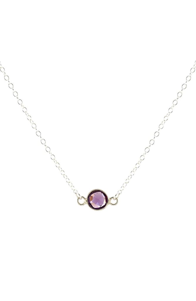 Kris Nations Tiny Birthstone Pendant Necklace