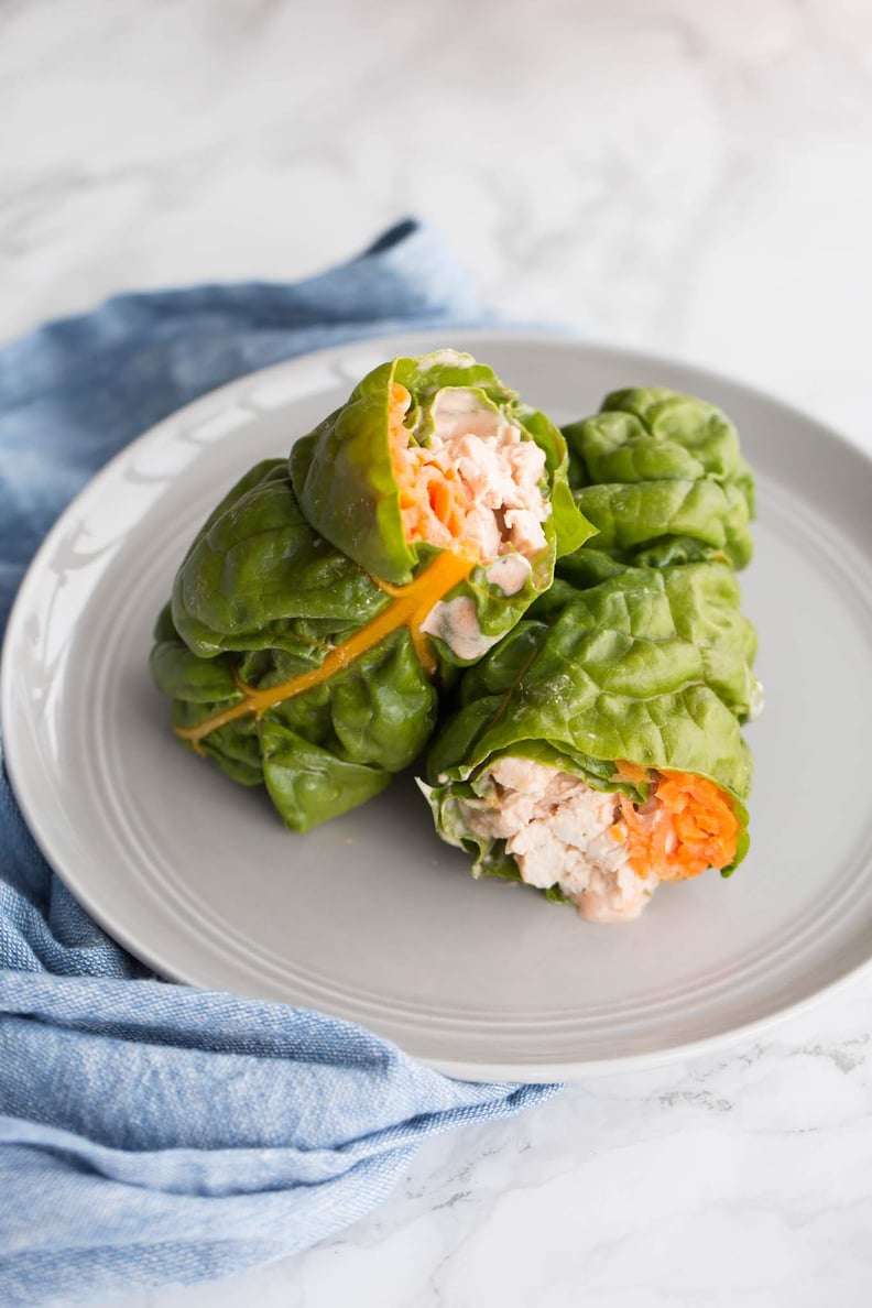 Buffalo Chicken Swiss Chard Wraps