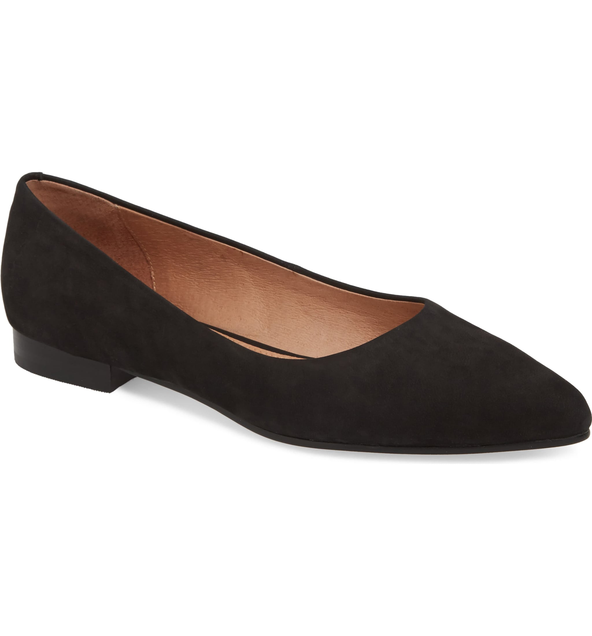 caslon luna pointy toe flat