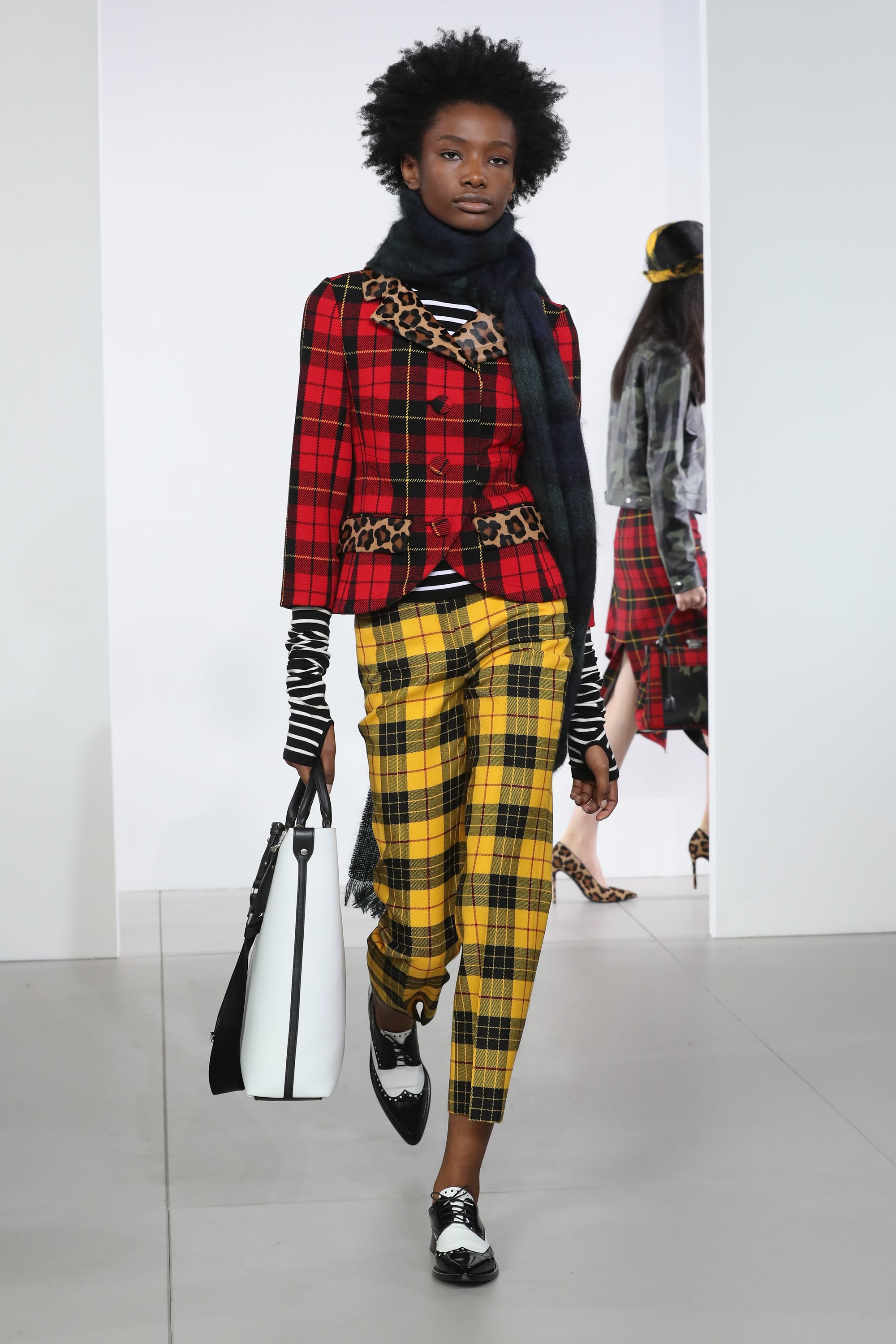 Yellow check pants store