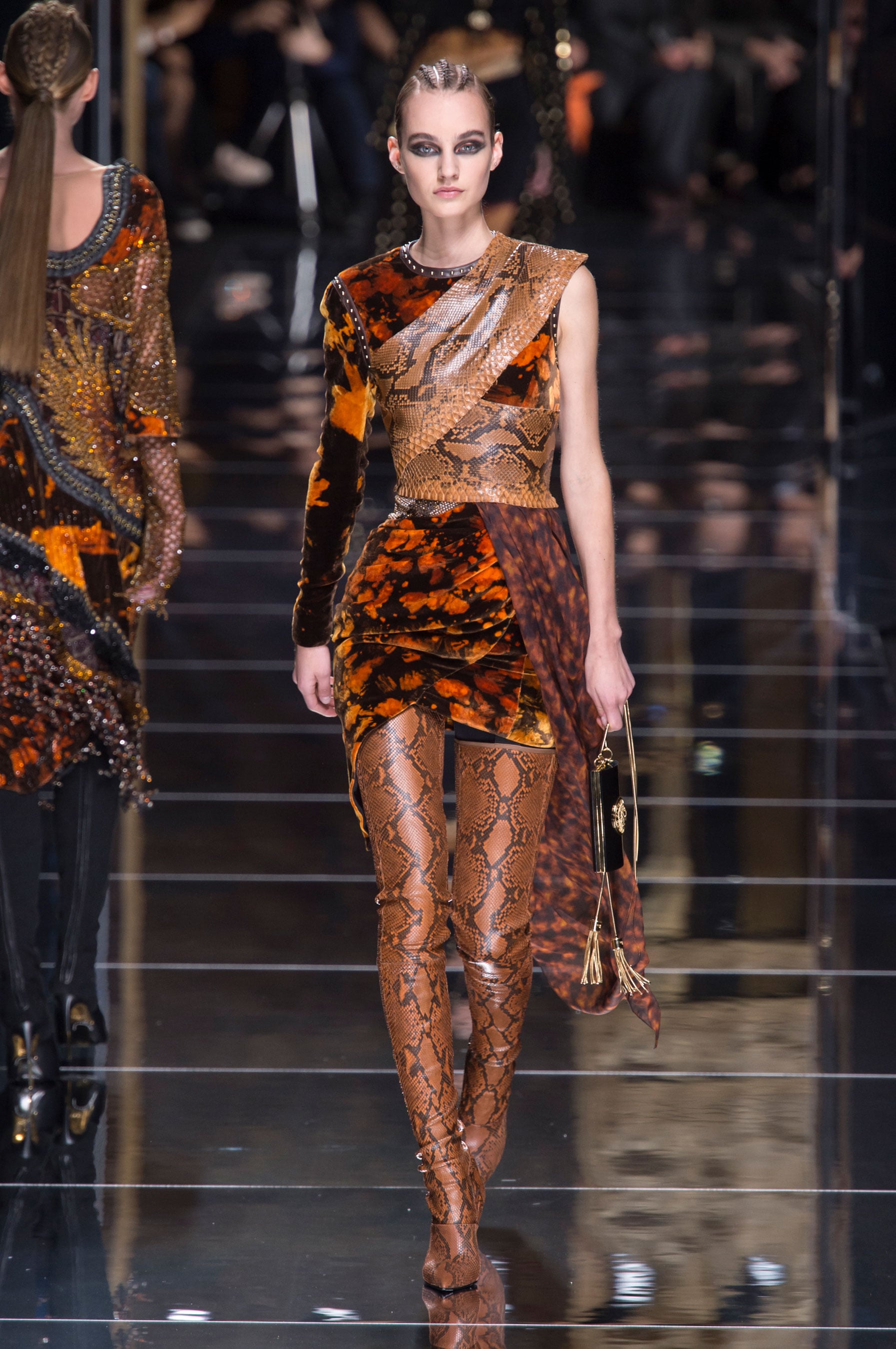 The Balmain Boots Fall Runway | Models Are Giving Up Pants Just Wear These Boots | POPSUGAR Fashion Photo 8
