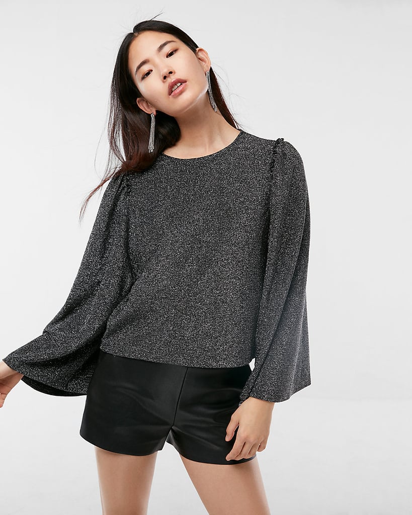 Express Metallic Kimono Top