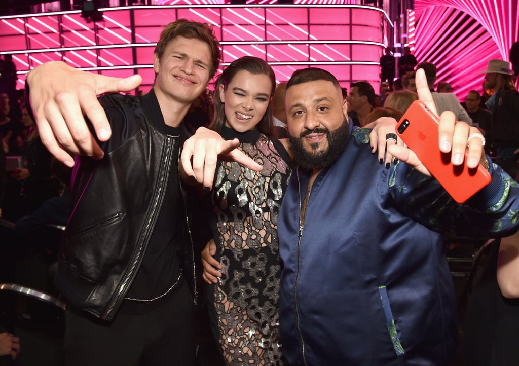Ansel Elgort, Hailee Steinfeld, and DJ Khaled