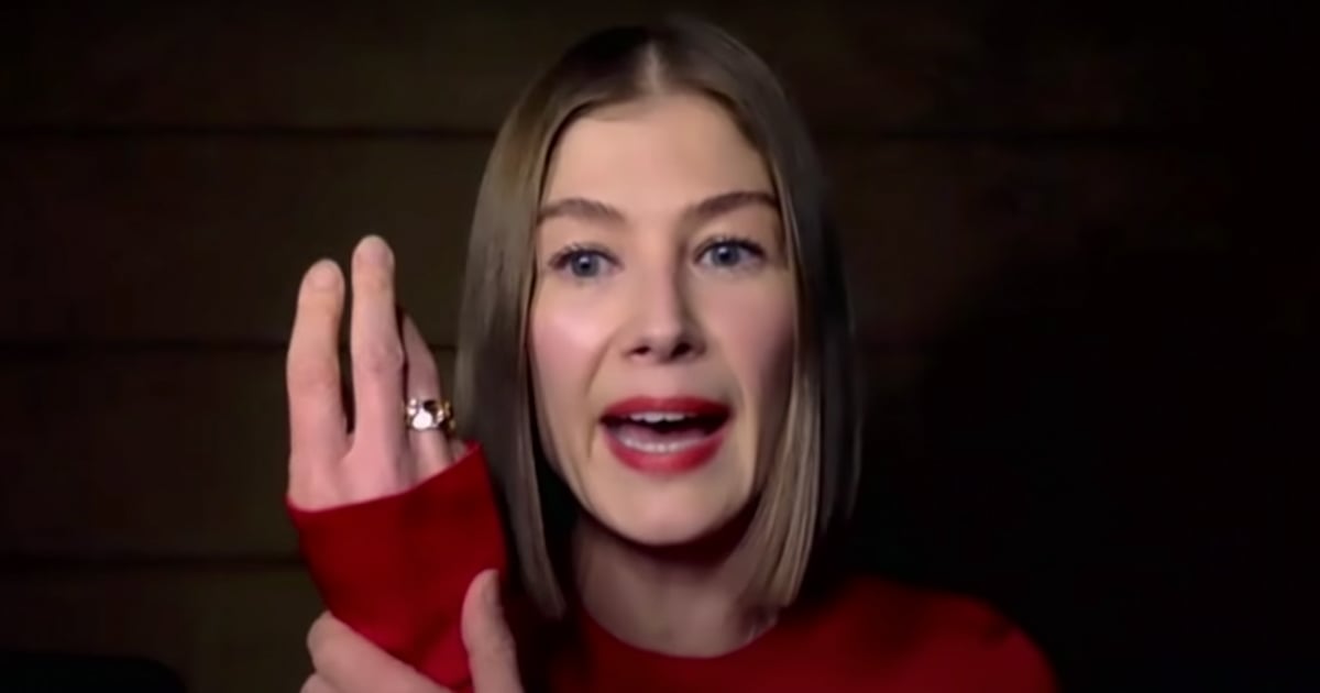 Rosamund Pike Says She Buries Awards in Her Garden | Video ...