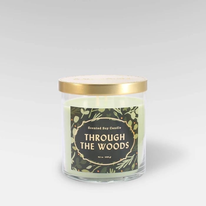 Through the Woods Lidded Glass Jar 2-Wick Candle