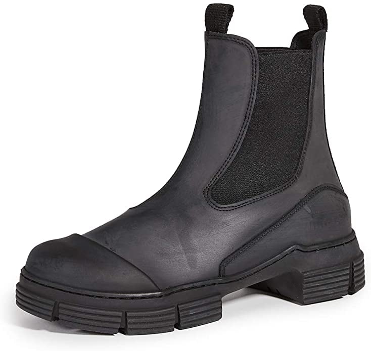 Take a Walk: Ganni Women's Recycled Rubber Boots